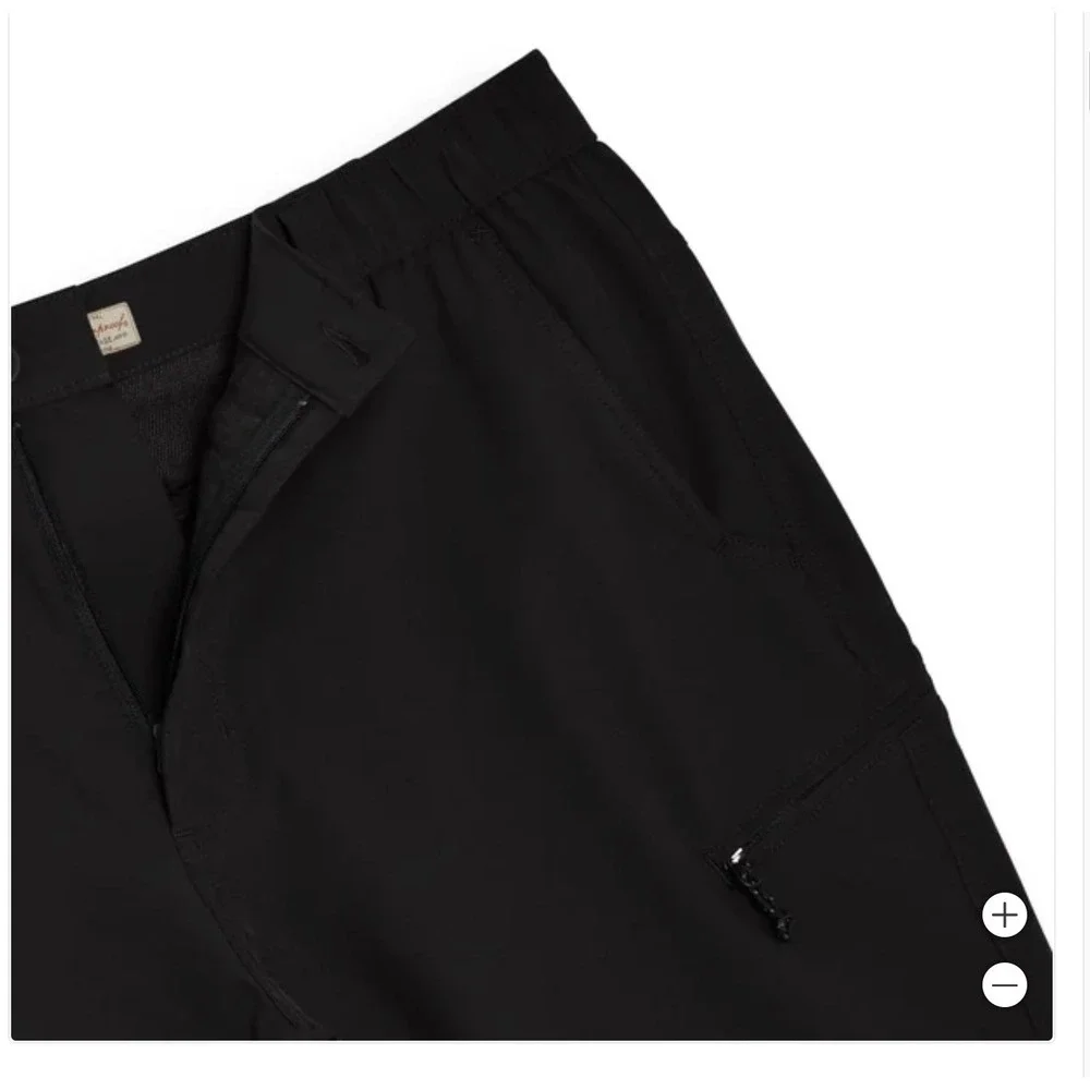Weatherproof Vintage Men's Black Performance Tech Shorts Regular Fit Size 40 NWT